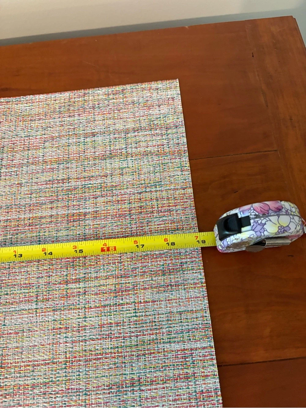 Food Network Woven Vinyl Placemat Set of 4 NWT Multicolor 13x19